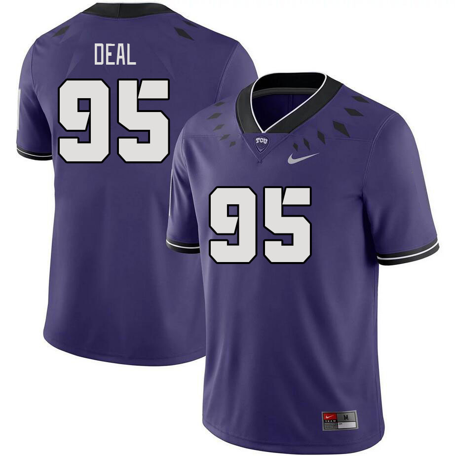 Men #95 Markis Deal TCU Horned Frogs 2023 College Footbal Jerseys Stitched-Purple - Click Image to Close